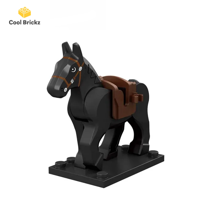 Schwarzes Cowboypferd - Western Minifigur