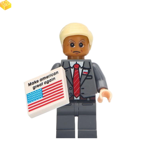 Brick by Brick: Capturing the Essence of Donald Trump's 2024 Presidential Bid