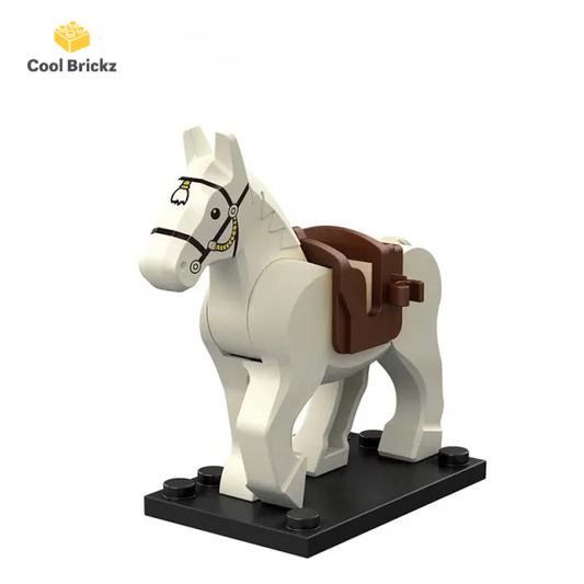 White Saddled Horse